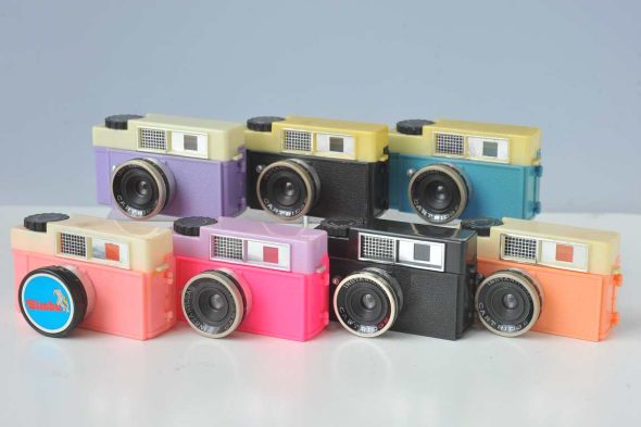 Lot of Colorful cameras, 7x