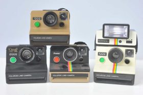 Lot of 4 Polaroid SX70 type cameras, 1000, 1500, 2000 and Presto!