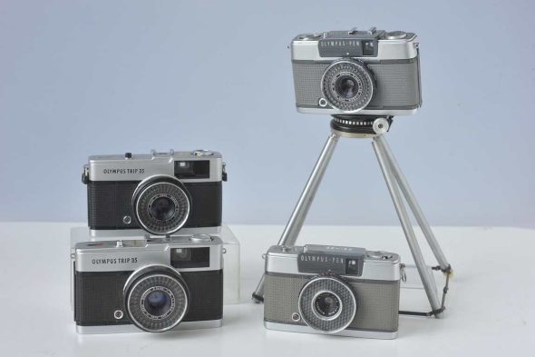 Lot of Olympus PEN and TRIP. 4x