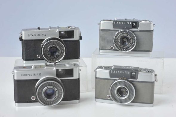 Lot of Olympus PEN and TRIP. 4x