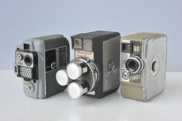 Lot of 11x 8mm movie cameras.