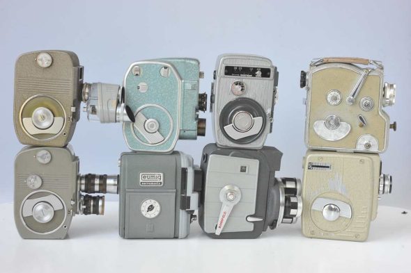 Lot of 11x 8mm movie cameras.