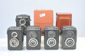 Lot of 5x LOMO Lubitel TLR camera’s, including some rare variants
