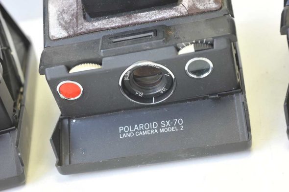 Lot of 3x Polaroid SX-70 instant cameras, for collectors