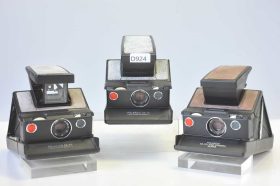 Lot of 3x Polaroid SX-70 folding instant camera’s