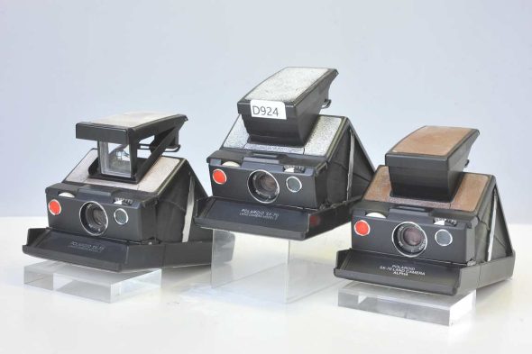 Lot of 3x Polaroid SX-70 folding instant camera’s