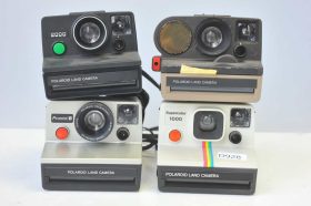 Lot of 4x Vintage Polaroid cameras