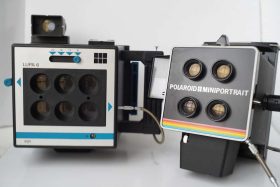 Lot of Polaroid Miniportrait and Lupa 6 Passport camera