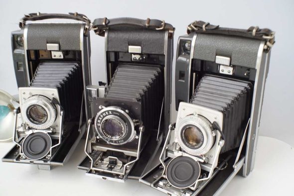 Lot of 3 Polaroid Pathfinder cameras 110, 110A and 120