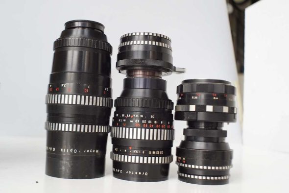 Lot of 5x Meyer lenses in Exakta and M42 mount