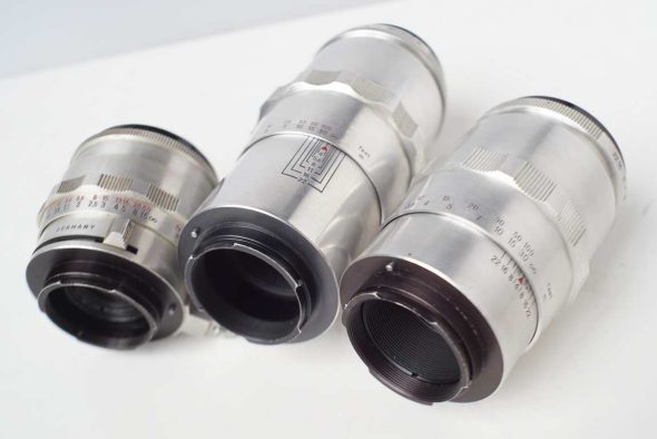 Lot of 3x Carl Zeiss Jena lenses for Exakta mount