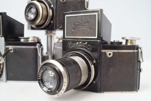 Lot of 3 early Exakta VP cameras, different versions