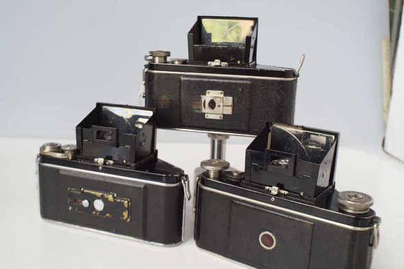 Lot of 3 early Exakta VP cameras, different versions