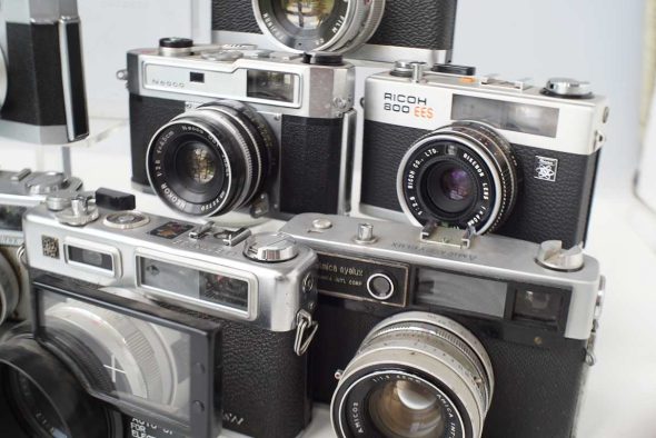 Lot of 8 Japanese rangefinder cameras
