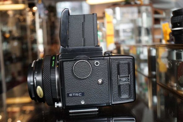 Bronica ETRC + WLF + 75mm F/2.8 MC lens