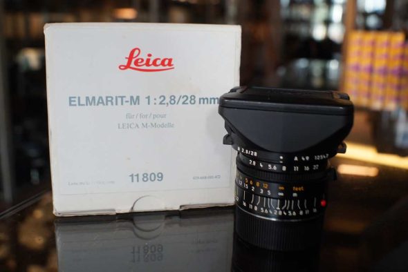 Leica 11809 Elmarit-M 28mm F/2.8 V4 lens, boxed