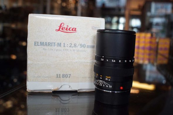 Leica 11807 Elmarit-M 90mm F/2.8, E46 version, boxed