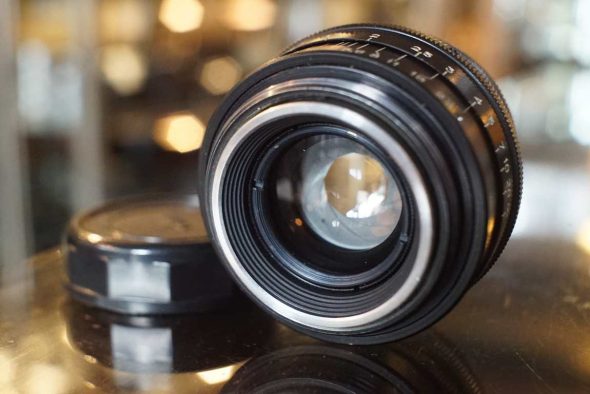 Jupiter-8 50 f/2 black USSR lens in Leica screw mount