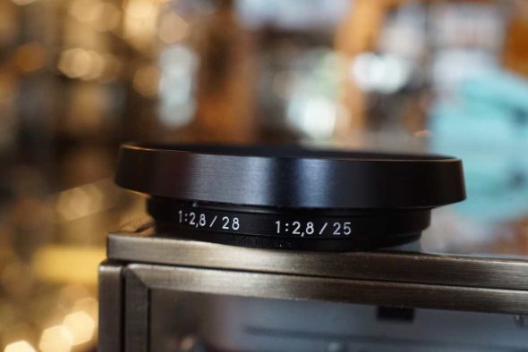 Zeiss metal vented lenshood for 25mm and 28mm ZM lenses