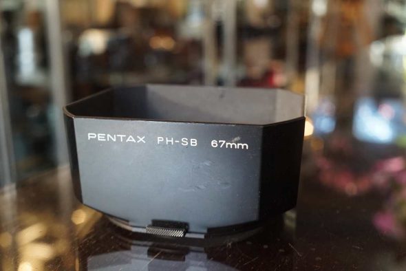 Pentax PH-SB 67mm square clip on lenshood for 105mm lens