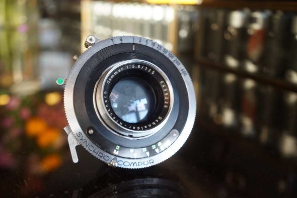 Schneider Symmar 135mm f/5.6 lens in Synchro Compur shutter