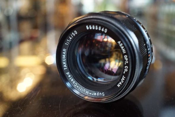 Pentax S-M-C-Takumar 50mm f/1.4 M42 mount lens