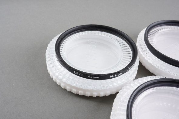 Lot of 5x NIKON 62mm filters in cases: A2, Soft, L37C, L1BC, L1BC