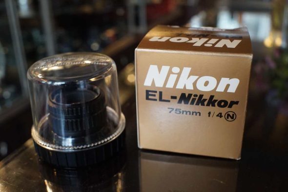 Nikon EL-Nikkor 75mm F/4 N, boxed