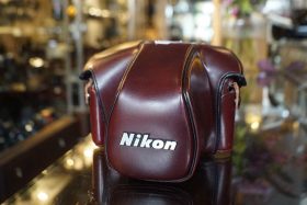 Nikon CF-20 original red leather case for Nikon F3 camera