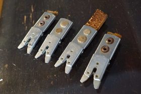 Rolleiflex TLR strap clips, lot of 4