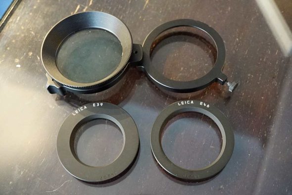 Leica 13356 Universal Polarisation filter, incl. 2 adapter rings, boxed