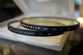 Hasselblad 93mm UV + Yellow contrast filter + Retaining ring