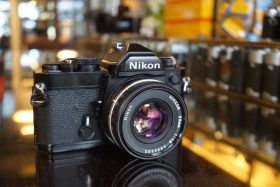 Nikon FM black + Nikkor 50mm f/1.8 AIS Pancake