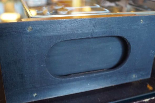 Carl Zeiss Jena Tessar 136mm F/6.3 Stereo lenses, pair in wooden shutter board