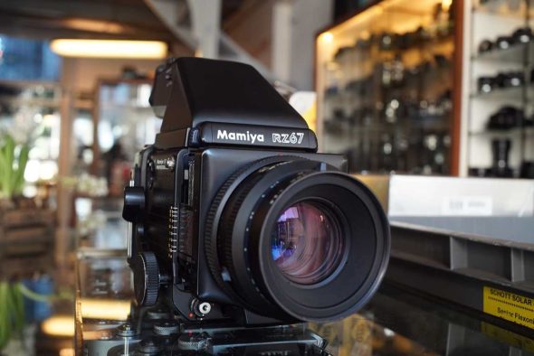 Mamiya RZ67 with AE Prism finder + Sekor Z 110mm F/2.8 lens + 120 back