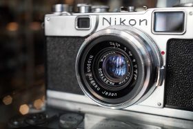 Nikon S2 rangefinder + W-Nikkor.C 35mm F/2.5 lens, CLA