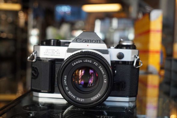 Canon AE-1 Program + FD 50mm F/1.8 lens, CLA