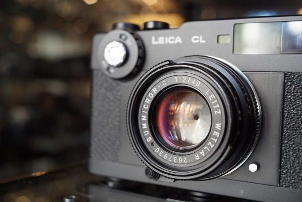 Leica CL + Summicron-C 40mm F/2 lens, recent CLA
