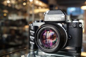 Nikon F2 black + Nikkor 50mm F/1.4 N-AI + Metal hand grip