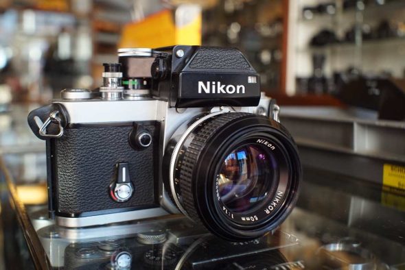 Nikon F2 chrome + 50mm F/1.4 Pre-Ai lens