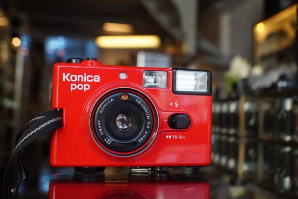 Konica POP point and shoot in Red