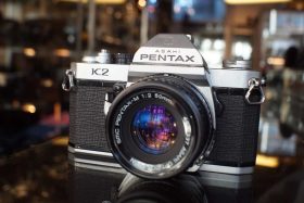 Pentax K2 chrome + 50mm F/2 OUTLET