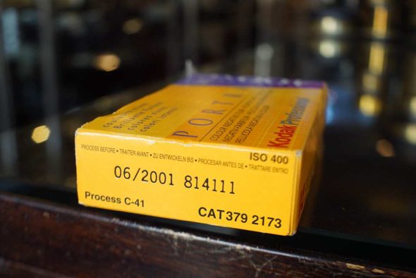 5-pack Kodak Portra 400VC 120 film, expired 2001