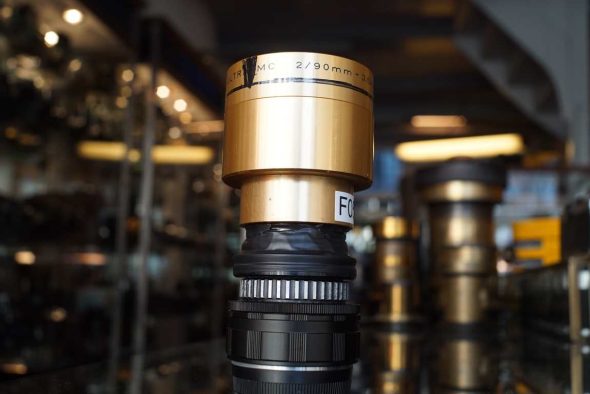 ISCO-Optic Ultra MC 90mm F/2 projection lens, with focus for Fuji X-mount