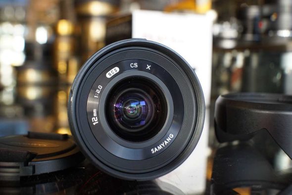Samyang 12mm F/2 NCS CS lens black for Fujifilm X-mount, boxed