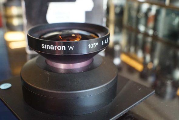 Sinar Sinaron-W 90mm F/4.5 large format lens, for Sinar DB shutter units, boxed