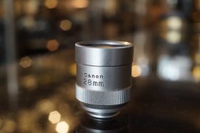Canon optical viewfinder for 28mm lenses, chrome
