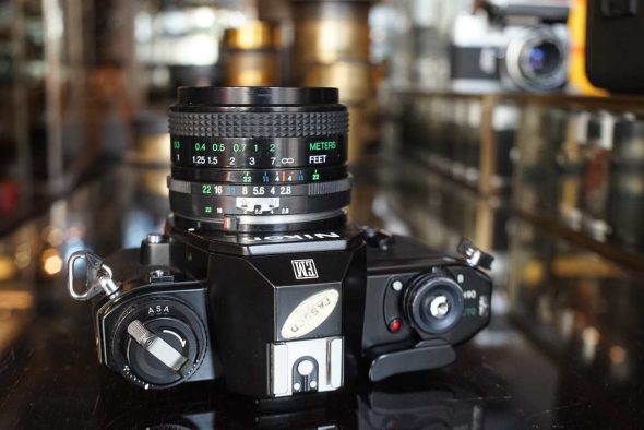 Nikon EM + Vivitar 24mm f/2.8 MC AIS lens