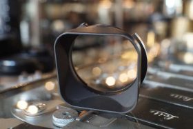 Square metal lenshood for Rolleiflex 2.8F bay III mount