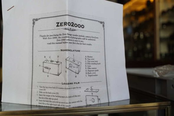 Zero2000 Wooden Pinhole camera